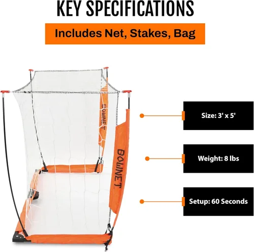 Miniatura 7 de Bownet - Portería de fútbol portátil con red - Portería de fútbol plegable emergente para entrenamiento y práctica - Marco de metal duradero