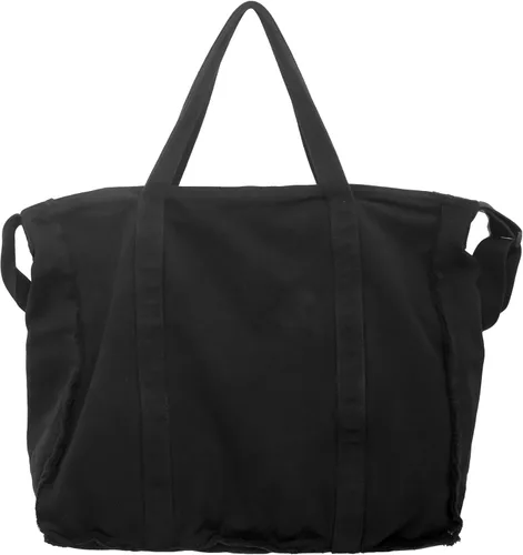 Micmores Bolso de mano para mujer, bolso retro estilo hobo cruzado, bolso grande de lona para la escuela, trabajo, viajes, compras, Negro -, Moda