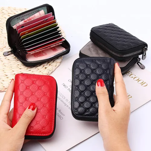 Miniatura 5 de AKFSINSB cartera para mujer, Doft Rojo, Cartera