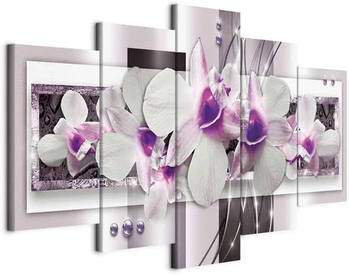 Miniatura 44 de Lienzo decorativo con impresión artística de diseño de orquídea de Artgeist Orquídea #01