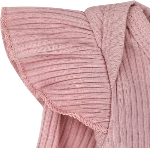 Miniatura 5 de KANGKANG Ropa de bebé recién nacida, mameluco acanalado con mangas con volantes + pantalones florales + diadema lindo traje de bebé niña 3 piezas