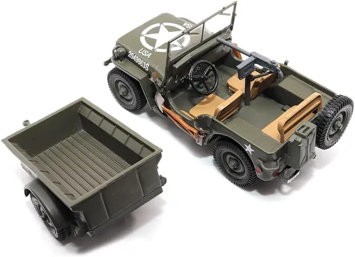 Miniatura 6 de Motor city classics - Camión utilitario a escala 1:43 de 1/4 toneladas con remolque - Militaria fundido a presión por Motor city classics