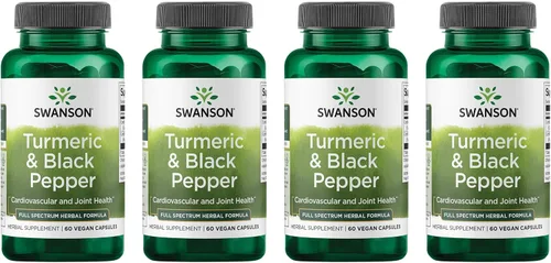 Miniatura 10 de Swanson Suplemento antioxidante prémium de cúrcuma y pimienta negra para adultos activos que buscan apoyo para las articulaciones, la digestión