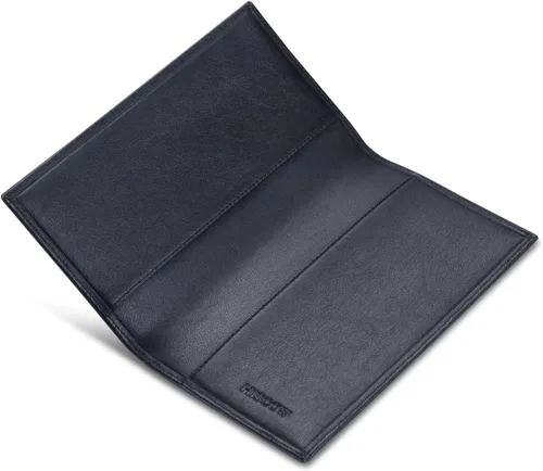 Miniatura 3 de HISCOW Funda minimalista para chequera, cuero de grano completo