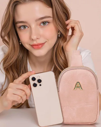 Regalos de cumpleaños para hija nieta, bolsas cruzadas personalizadas con letras iniciales, regalos para niñas adolescentes, cosas de moda, mini