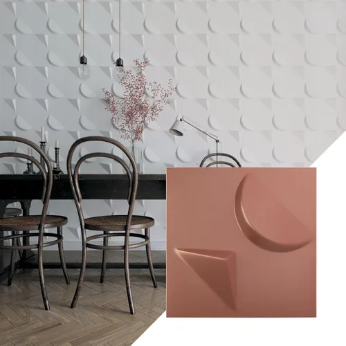 Miniatura 19 de Ekena Millwork WP12X12APWH 11 7/8 pulgadas de ancho x 11 7/8 pulgadas de alto Apollo EnduraWall Decorativo 3D Panel de pared cubre 0.98 pies