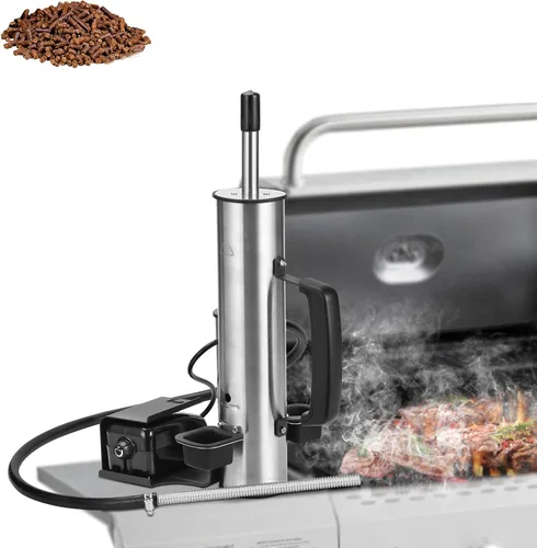 Miniatura 7 de EUTRKei Generador de humo frío para parrilla ahumadora Traeger, tubo de humo eléctrico inalámbrico con bomba de aire, ahumado en frío para queso