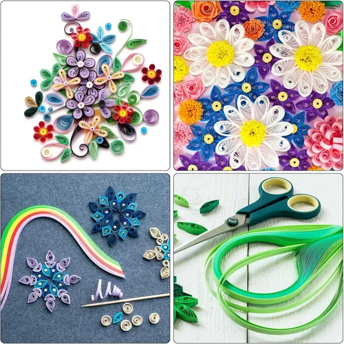 Miniatura 7 de PATIKIL Tiras de papel de origami, 120 piezas de 3/16 pulgadas (0.197 in), 21.3 in, tira de papel para manualidades, manualidades, Navidad, verde