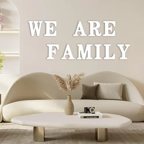 Miniatura 4 de Letras de madera blancas 3D de 6 pulgadas, letra de pared del alfabeto de madera para decoración de pared, manualidades de madera, letras de pie