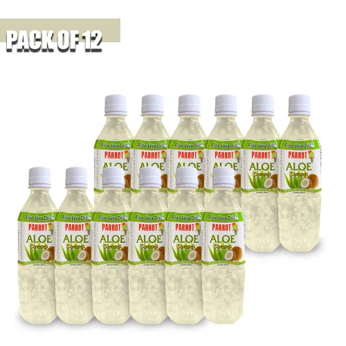 Miniatura 3 de Parrot Marca Aloe Vera Jugo Bebida Sabor Coco 16.9 fl oz 16.9 oz (Paquete de 10)