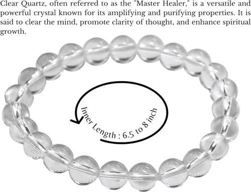 Miniatura 358 de Amazing Gemstone Pulsera de cristal para mujeres y hombres, pulsera de cristal curativo de protección, pulsera elástica con cuentas de piedras