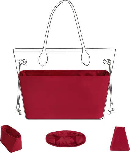 DGAZ Organizador de bolso para LV Neverfullbag MiniPMMMGM, organizador de bolsas de seda, bolso de lujo y moldeador de bolsas (MM)