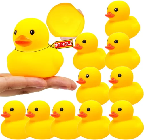 Miniatura 11 de 5 piezas de goma para bañera de Kalafona de 2 pulgadas, impermeable, sin "Bebe", sin agujero, divertido juguete de baño para piscina, sin agujero
