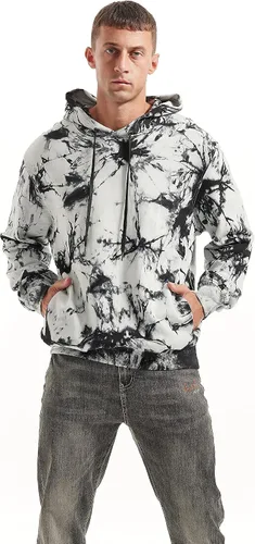 Miniatura 4 de KLIEGOU Mens Tie-Dye printed Pullover Hooded Sweatshirt