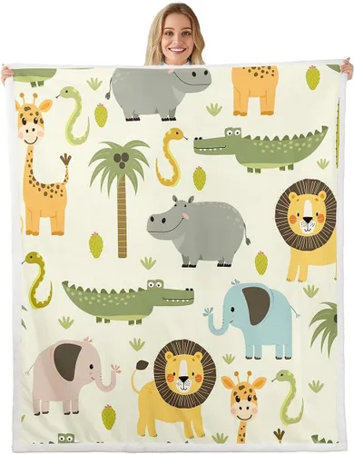 Miniatura 10 de Feelyou Manta de Felpa para Niños con Dibujos de Perros para Cama de Sofá, Manta Sherpa de Perro de Dibujos Animados para Niñas, Rosa, Floral