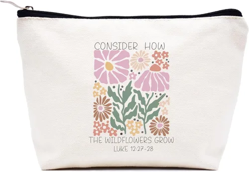 Miniatura 103 de LIBIHUA Obtener regalo de boda - Bolsa de maquillaje bolsa de cosméticos bolsa de viaje, Beige, 10-En Mi Madre del Pájaro