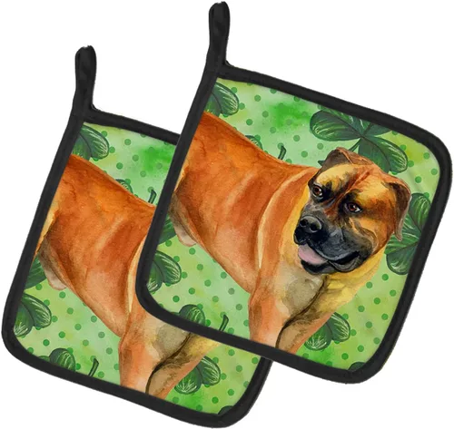 Miniatura 222 de Caroline's Treasures BB9655PTHD - Juego de soportes para ollas de cocina resistentes al calor, almohadillas calientes para horno, 7 1/2 x 7 1/2