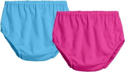 City Threads Cotton Diaper Covers for Girls and Boys 2-Pack, Made in USA Baby Bloomers, Wear Over Disposable and Cloth