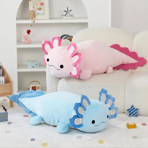 Miniatura 4 de BENINY Juguete de Peluche Grande de Ajolote Azul, Animal de Peluche Gigante de Ajolote de 39", Juguetes Grandes Regalo para Niñas Niños, Almohada