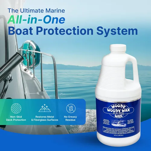 Miniatura 2 de Woody Wax Paquete de repuesto de protección para barco, cera antideslizante y restaurador de metal profesional, protección marina todo en uno