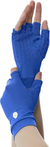 Guantes sin dedos SPF para hombre y mujer, guantes de conducción unisex con protección solar UPF 50+ con gel de silicona