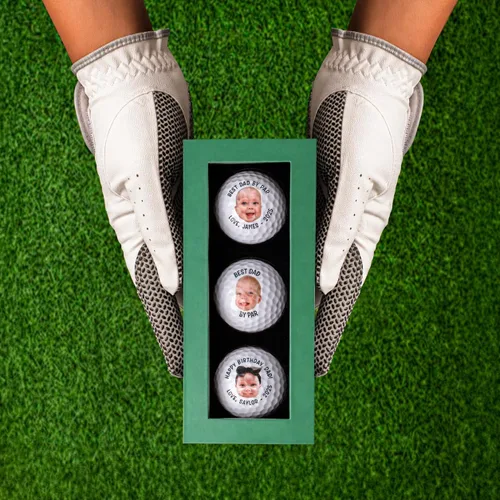 Miniatura 3 de Pelotas de golf personalizadas de With Love From Julie para hombres - Bolas de golf personalizadas - Regalos personalizados de bolas de golf