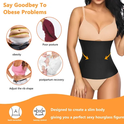 Miniatura 7 de SCARBORO Fajas de cinturón de recuperación de apoyo para la maternidad posparto para mujeres Shaper cuerpo barriga control cintura entrenador