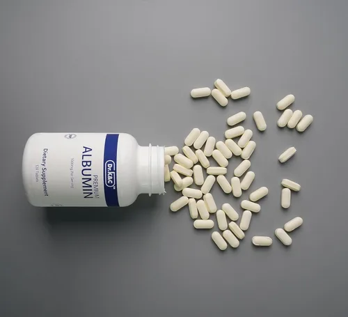 Miniatura 5 de Dr.K&C Suplemento de proteína de albúmina premium de 1000 mg, 2 botellas (120 tabletas cada una), apoyo diario de energía y bienestar