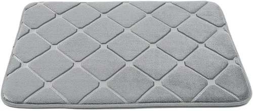Miniatura 7 de Alfombra antideslizante de Baño con Relieve De Adoquines, Alfombra Antideslizante De Vellón Coral Para Bañera, Suelo De Ducha, Felpudo, Almohadilla