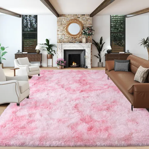 Miniatura 90 de Dssimo - Alfombra superesponjosa para la habitación, alfombra de área moderna, pequeña, suave y acogedora de felpa para niños, niñas y adolescentes
