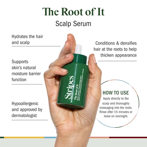 Miniatura 2 de Stripes Beauty Naomi Watts The Root It - Suero hidratante para el cuero cabelludo, mejora la densidad del cabello, grosor y brillo de humedad, todo