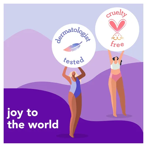 Miniatura 5 de joy Recambios de cuchillas de afeitar para mujer, 8 unidades, morado, Lubrastrip para ayudar a evitar la irritación de la piel