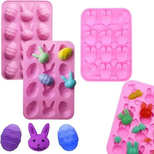 Miniatura 7 de 2 moldes de silicona para árbol de Navidad, 6 cavidades antiadherentes para árbol de Navidad, moldes para pastel de chocolate, para hacer dulces