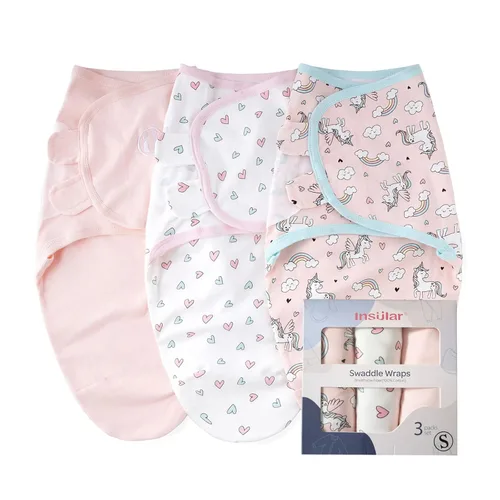 Miniatura 16 de insular Sacos para envolver al bebé, manta para recién nacido y bebé, juego de velcro ajustable para niños y niñas, saco de dormir de algodón suave