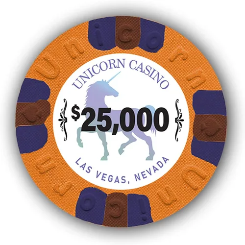 Miniatura 7 de DA VINCI Paquete de 50 fichas de póquer Unicorn All Clay de 0.32 oz con denominaciones, auténticas fichas de casino ponderadas Negro $100
