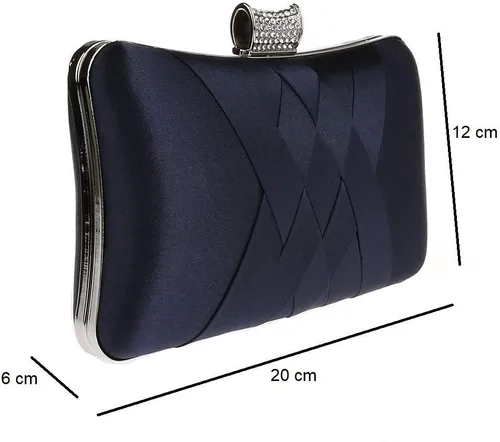 Miniatura 5 de Ro Rox Francesca - Bolso de mano estilo retro vintage con cristal para fiesta de fiesta