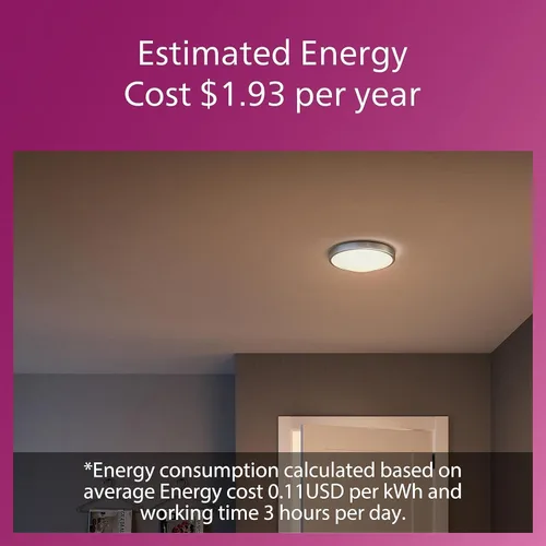 Miniatura 7 de PHILIPS LED Lámpara de techo de montaje empotrado de 11 pulgadas, paquete de 2 unidades, color blanco seleccionable, níquel cepillado, 1200 lúmenes