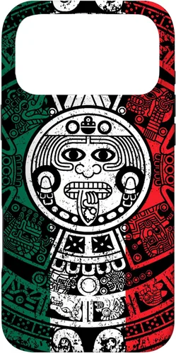 Miniatura 21 de Funda de la bandera de México con calendario azteca maya para iPhone 11