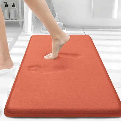 Miniatura 21 de Smiry Tapetes de Baño de Espuma Viscoelástica 36 x 24 pulgadas, Tapetes de Baño Extra Suaves y Absorbentes, Alfombra Antideslizante Lavable
