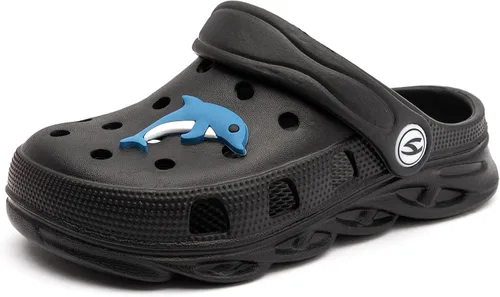 Miniatura 2 de WOUEOI Zapatos de jardín para niños y niñas, sandalias de dibujos animados, zuecos, pantuflas de playa para niños