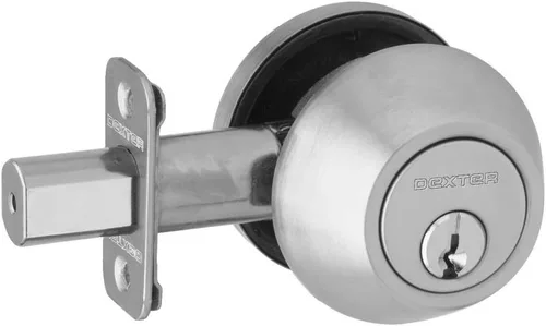 Miniatura 7 de Dexter by Schlage cerrojo de seguridad de un solo cilindro, JD60605 Bright Brass