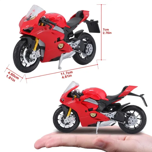 Miniatura 7 de Bburago B18-51080 1:18 Ducati Panigale V4, negro, 6.7 x 2.8 x 4.3 in; 3.17 oz