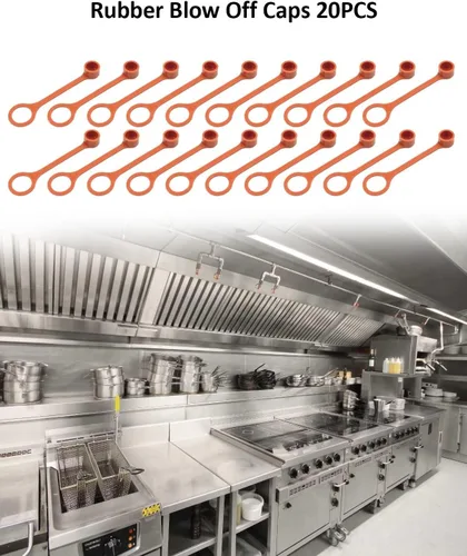 Miniatura 2 de Tapones de goma para supresión de cocina, sistemas de ventilación A, aptos para piranha, kit de tapas de grasa industrial, 20 tapas