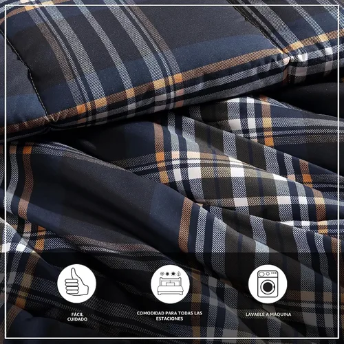 Miniatura 6 de Wrangler - Juego de edredón Queen, ropa de cama suave y reversible con diseño de puntada de caja, ropa de cama inspirada en Yellowstone, juego