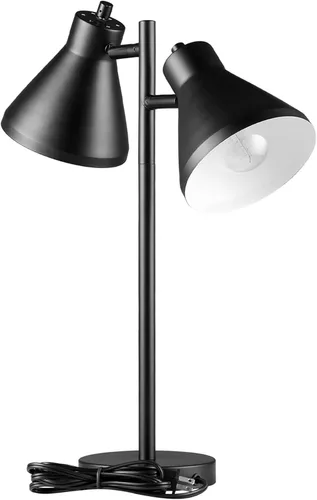 Miniatura 13 de Globe Electric 62000036 Lámpara de escritorio LED de 15" con abrazadera integrada, color negro mate, cuello de cisne de silicona ajustable