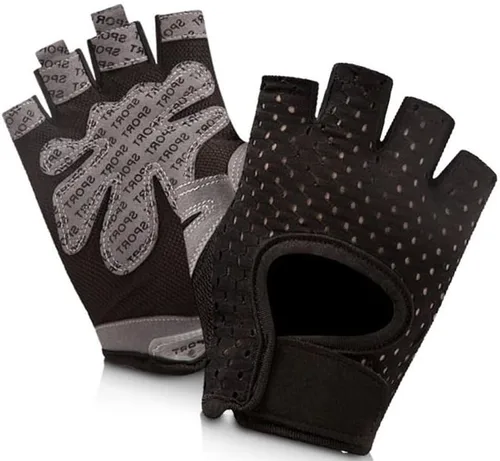 Miniatura 7 de INOGIH Guantes de gimnasio ligeros y transpirables sin dedos para mujer, guantes de entrenamiento para ejercicio y crossfit