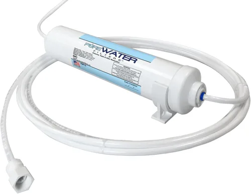 Miniatura 3 de Soporte de montaje para filtros de agua en línea (máquinas de hielo, refrigeradores, subfregadero) 2 pulgadas de diámetro con tornillo, blanco