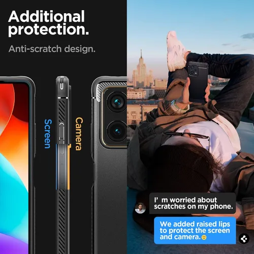Miniatura 6 de Spigen Rugged Armor - Funda diseñada para Redmi Note 12 Pro Plus (2023), color negro mate