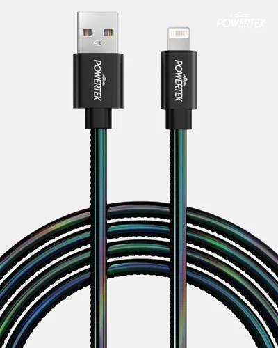 Miniatura 2 de LIQUIPEL Powertek - Cable de carga para iPhone, adaptador de cable Lightning a USB de carga rápida de 6 pies, compatible con iPad, certificado MFI