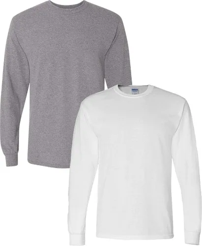 Miniatura 17 de Gildan - Camiseta DryBlend de manga larga para adulto, estilo G8400, paquete de 2
